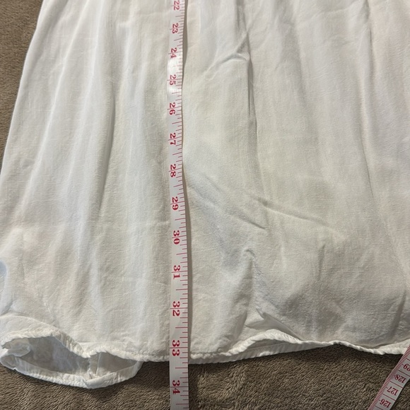 Lulu’s Looking Up White Smocked Tie Strap  Sundress - Picture 11 of 16